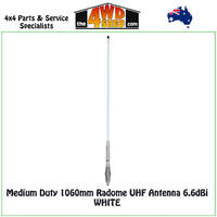 GME UHF Medium Duty 1060mm Radome Antenna 6.6dBi - White
