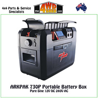 ARKPAK 730 Pure Sine Portable Battery Box 12V DC 240V AC