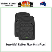 Deep Dish Rubber Floor Mats Front