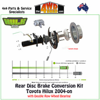 Rear Disc Brake Conversion Kit Toyota Hilux 2004-on