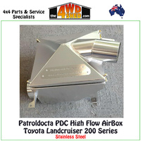 High Flow AirBox Toyota Landcruiser 200 Series V8 - Stainless