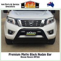 Premium Matte Black Nudge Bar Nissan Navara NP300 2015-On
