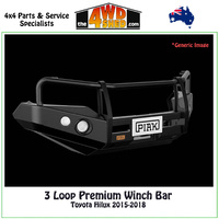 3 Loop Premium Winch Bar Toyota Hilux 2015-2018