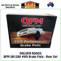Holden Rodeo Rear Brake Pads QFM DB1280 4WD