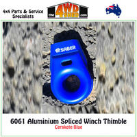 6061 Aluminium Spliced Winch Thimble Cerakote Blue