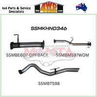 Holden Colorado RG 9/2016-On 2.8L 3 inch Exhaust DPF Turbo Back with Cat & Muffler