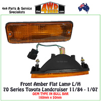 70 75 78 79 Series Landcruiser Amber Front Bar Lamp 11/84-1/07 - L/H