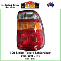 100 105 Series Toyota Landcruiser Tail Light 1/98-8/02 - Right