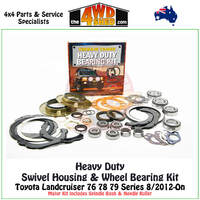 Heavy Duty Swivel Housing & Wheel Bearing Kit Toyota Landcruiser 76 78 79 Series 2012-On