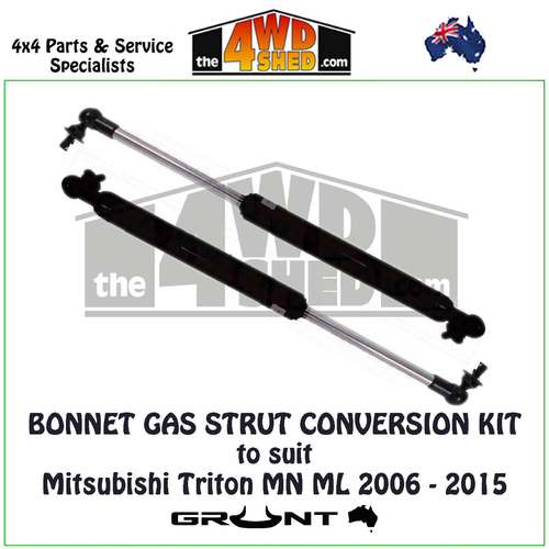 Bonnet Gas Strut Conversion Kit Mitsubishi Triton MN ML 2006-2015