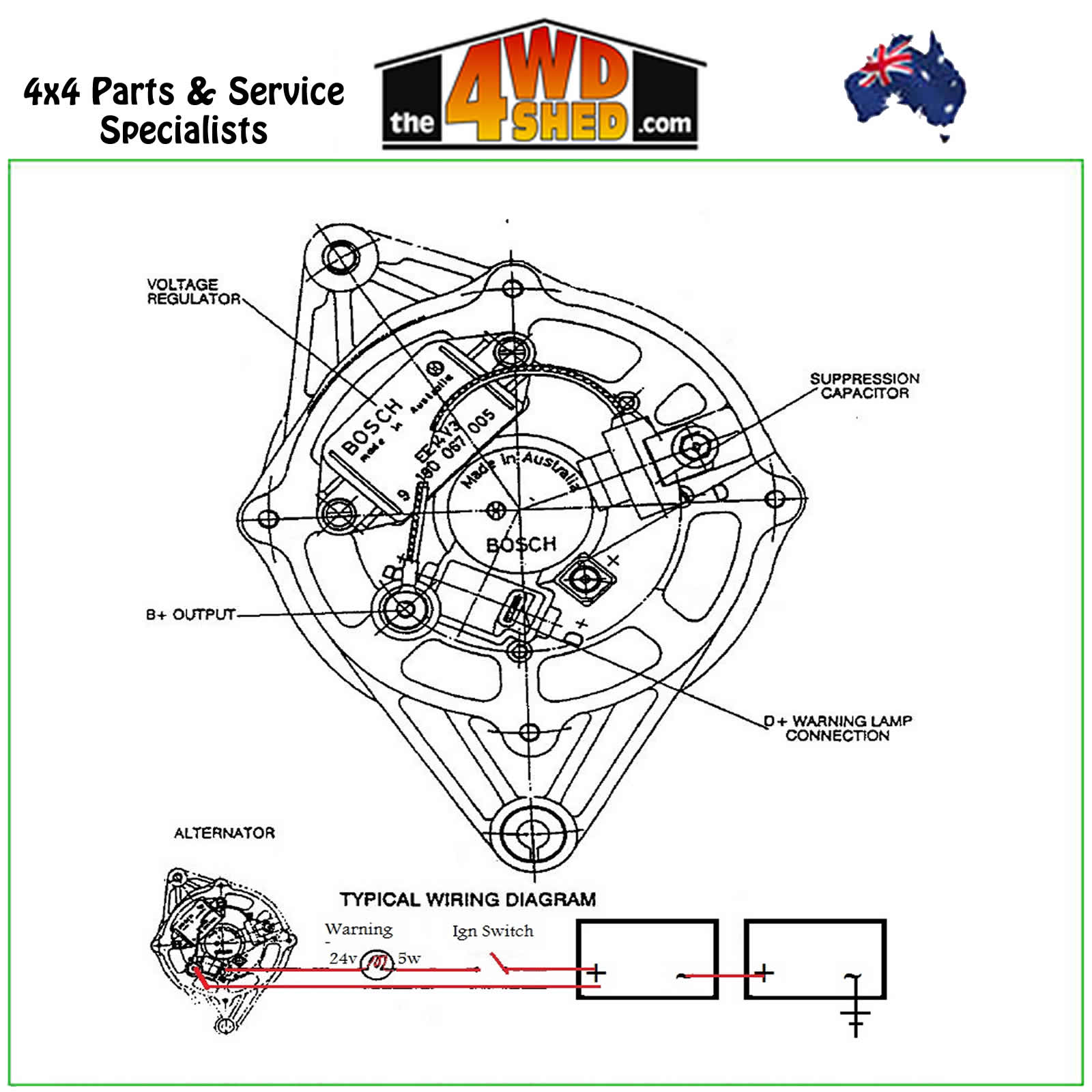 Bosch 24v Alternator Wiring Diagram Wiring Diagram