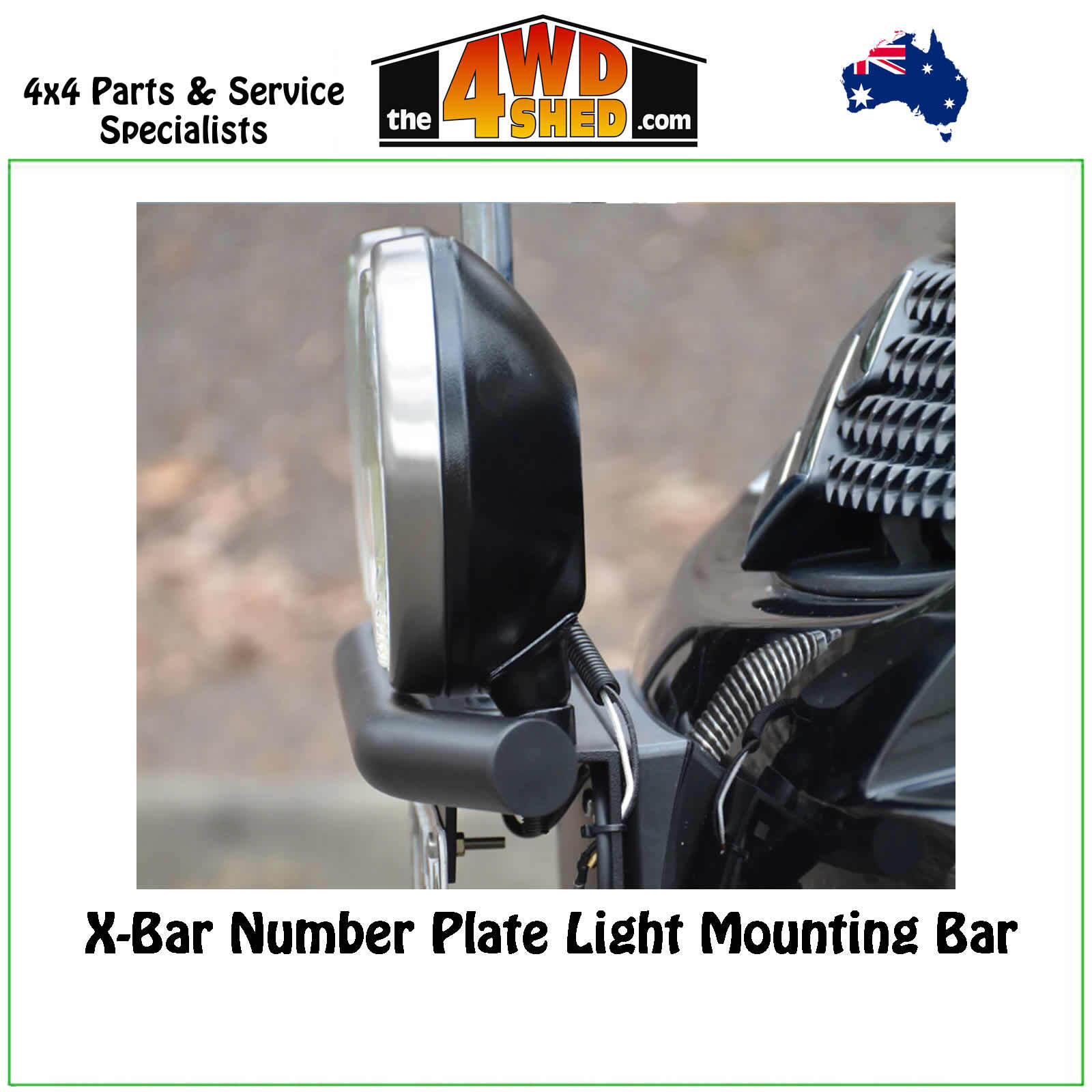 XBar Number Plate Light Mounting Bar Chrome