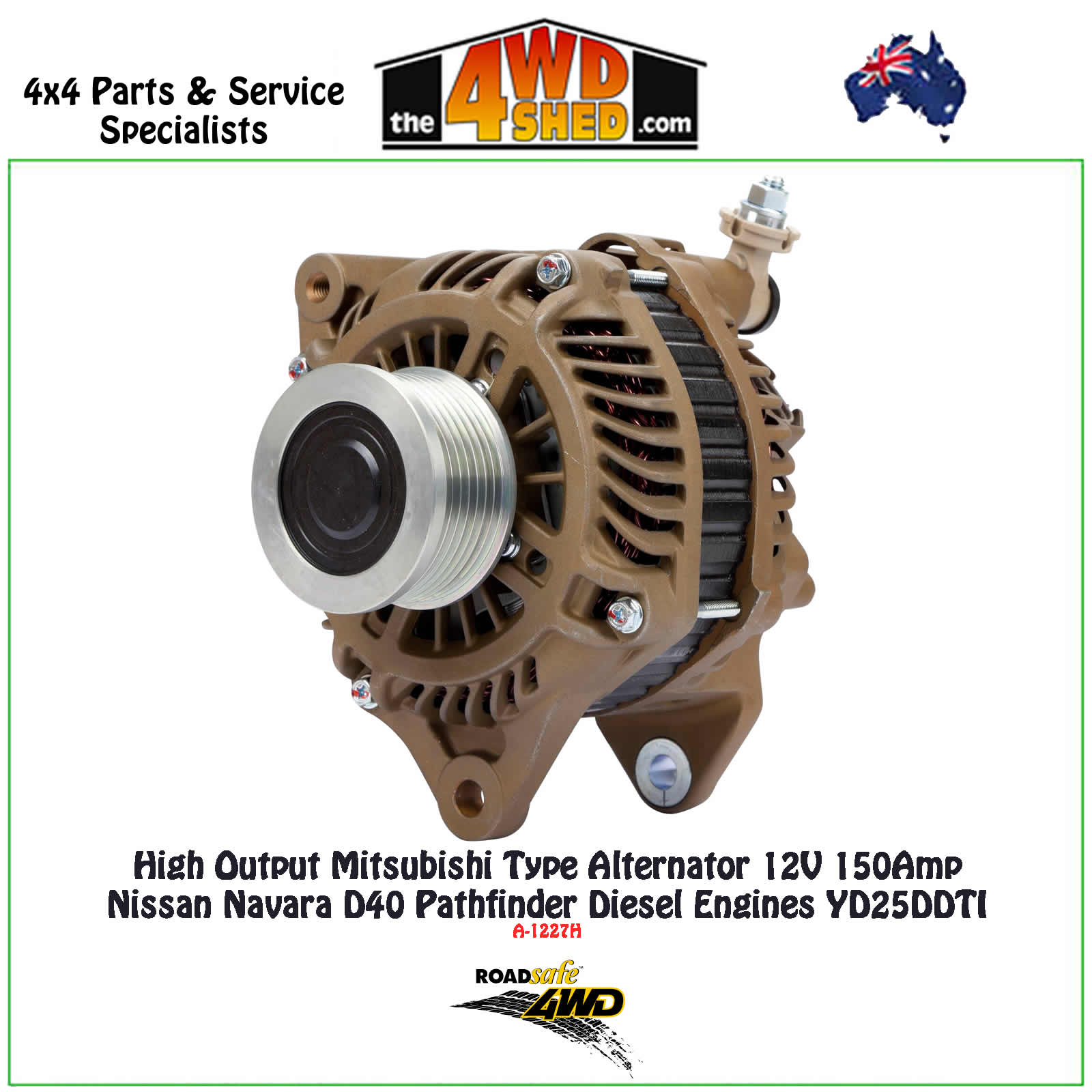 Alternador Nissan Cabstar Navara Pathfinder 10-20 se adapta