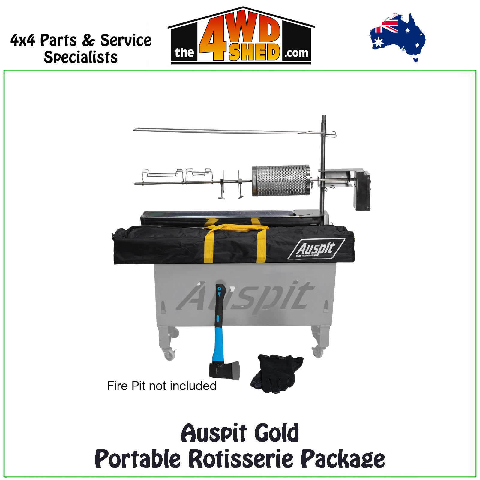 <span style="font-size: 18px;">Auspit Gold Portable Rotisserie Package</span>