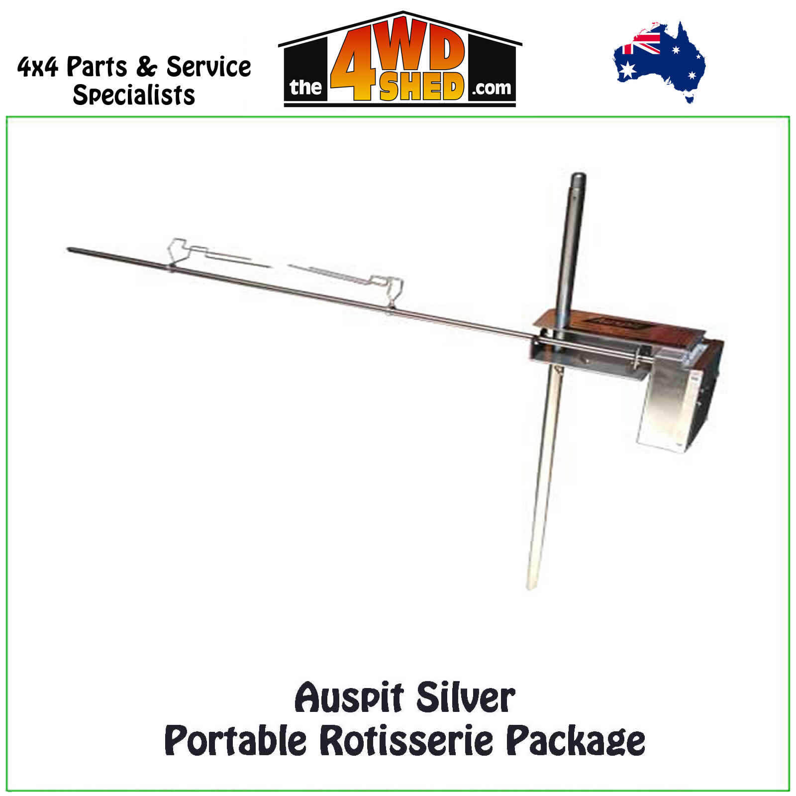 <span style="font-size: 18px;">Auspit Silver Portable Rotisserie Package</span>