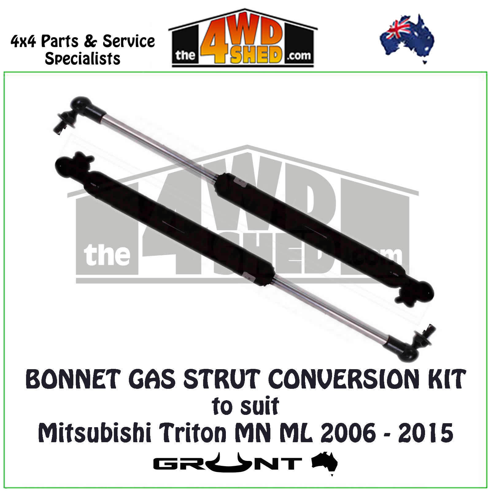 Gas Strut Conversion Kit Mitsubishi Triton MN ML 20062015