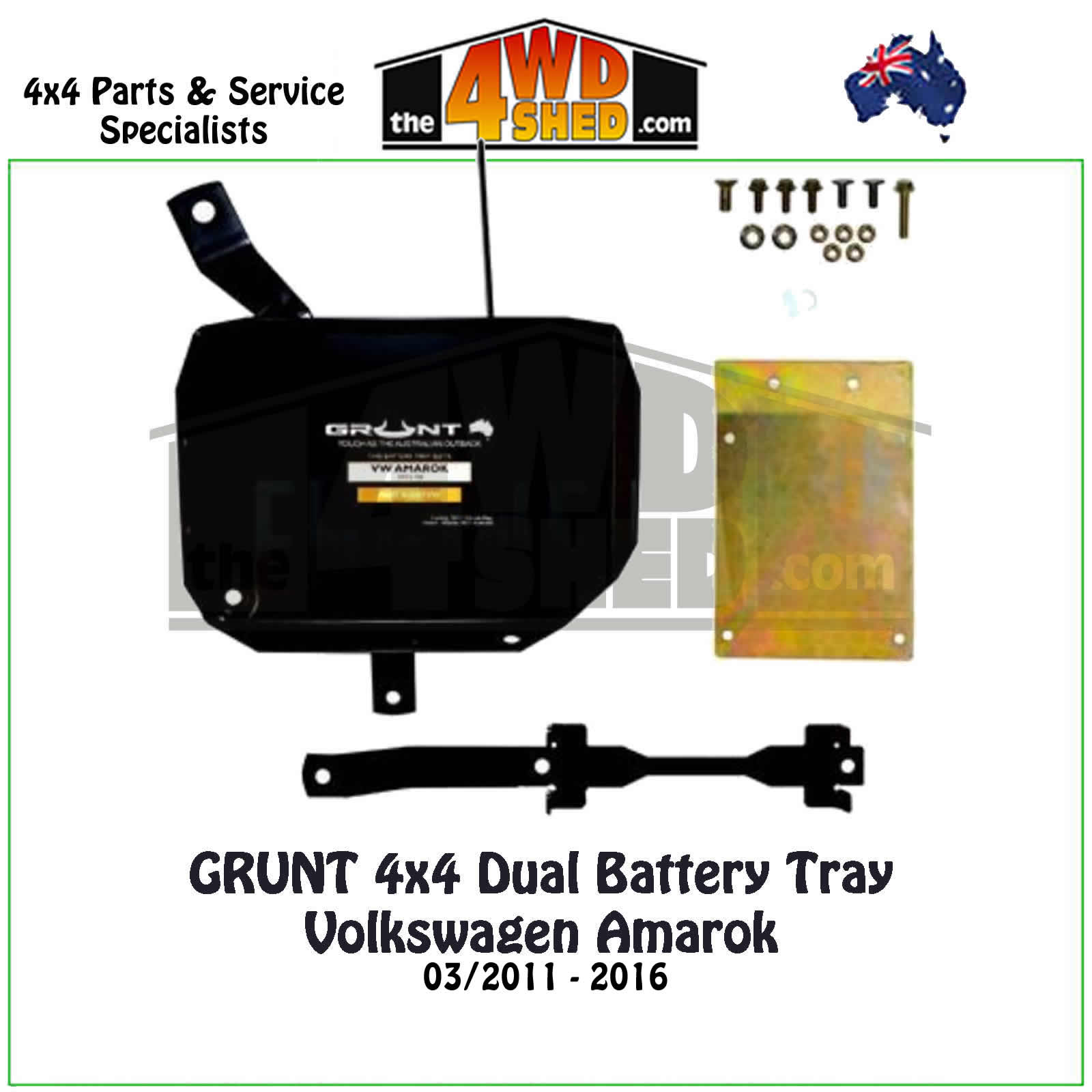 Volkswagen Amarok Dual Battery Tray Grunt 4x4