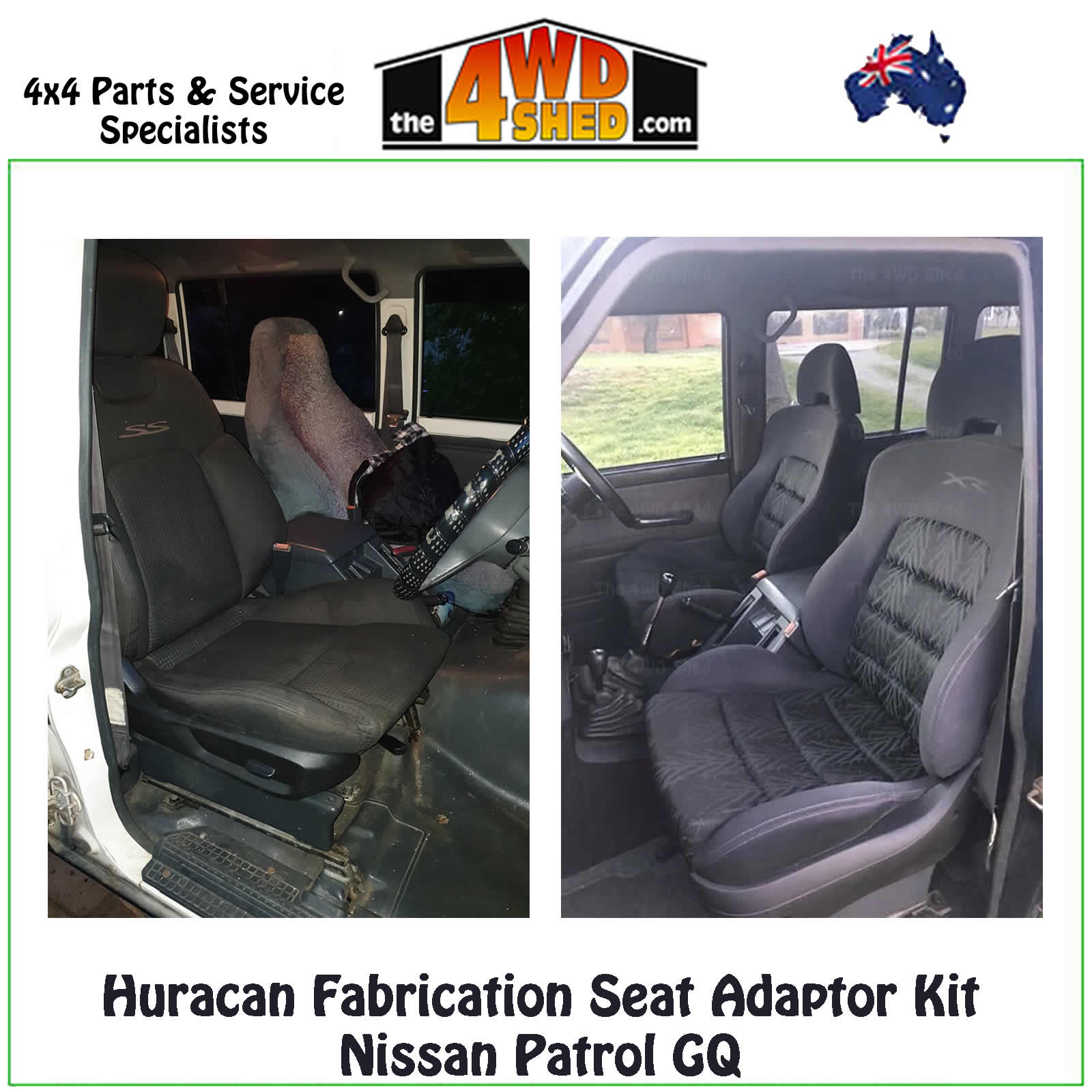 Seat Adapter Kit Nissan Patrol GQ