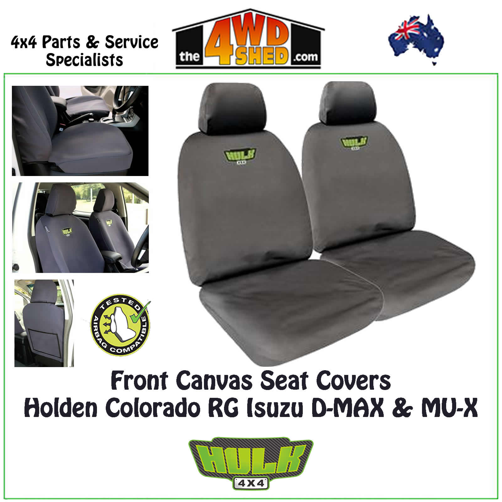 Canvas Seat Covers Colorado Rg Isuzu D Max Mux Front