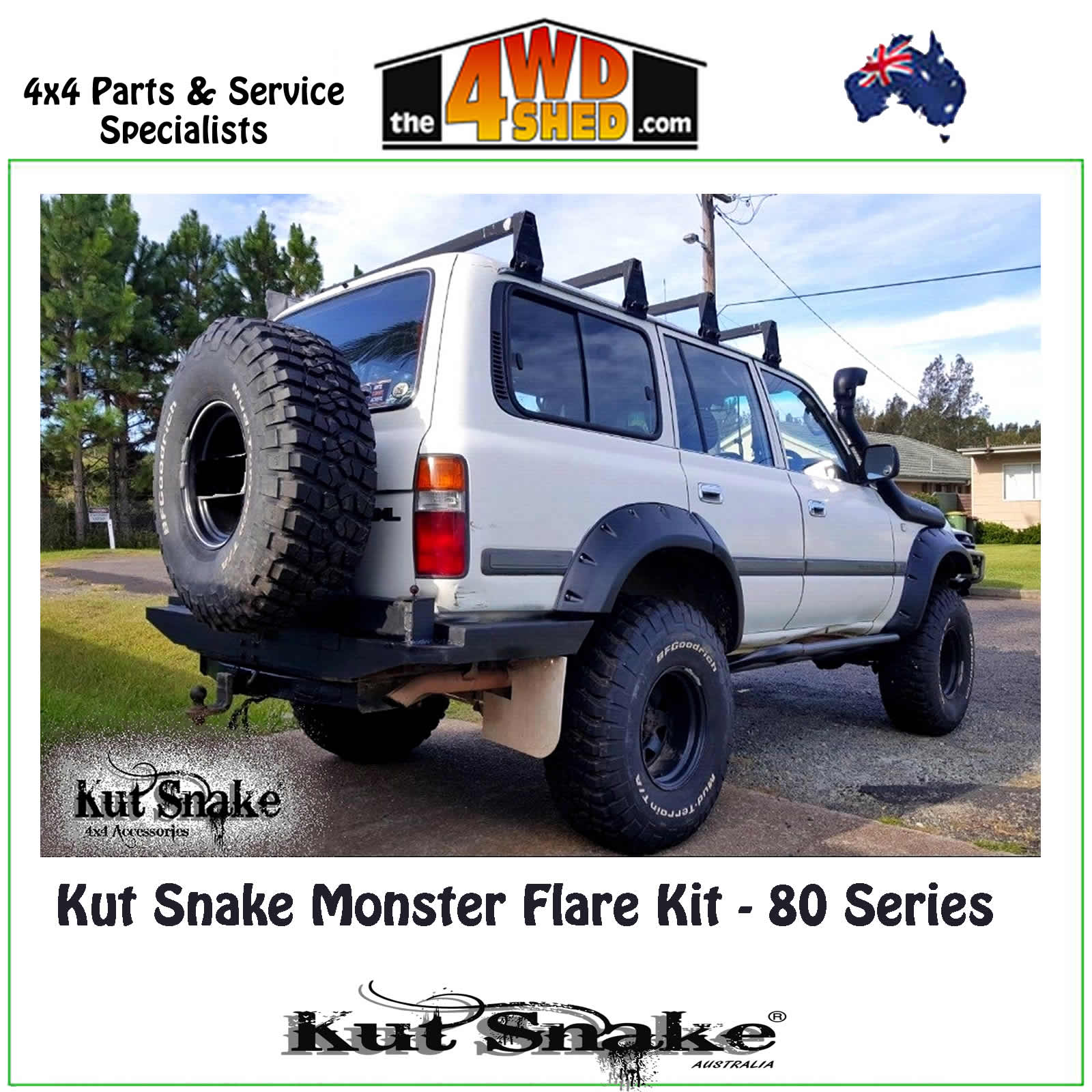 Kut Snake Monster  Flare Kit 80 Series Landcruiser UTE KIT