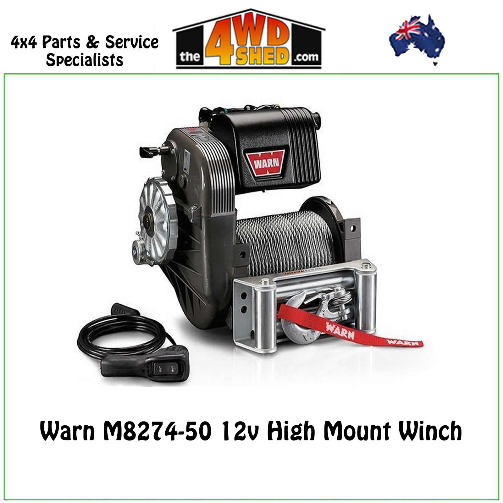 <span style="font-size: 19px;">Warn M8274-50 12v High Mount Winch</span>