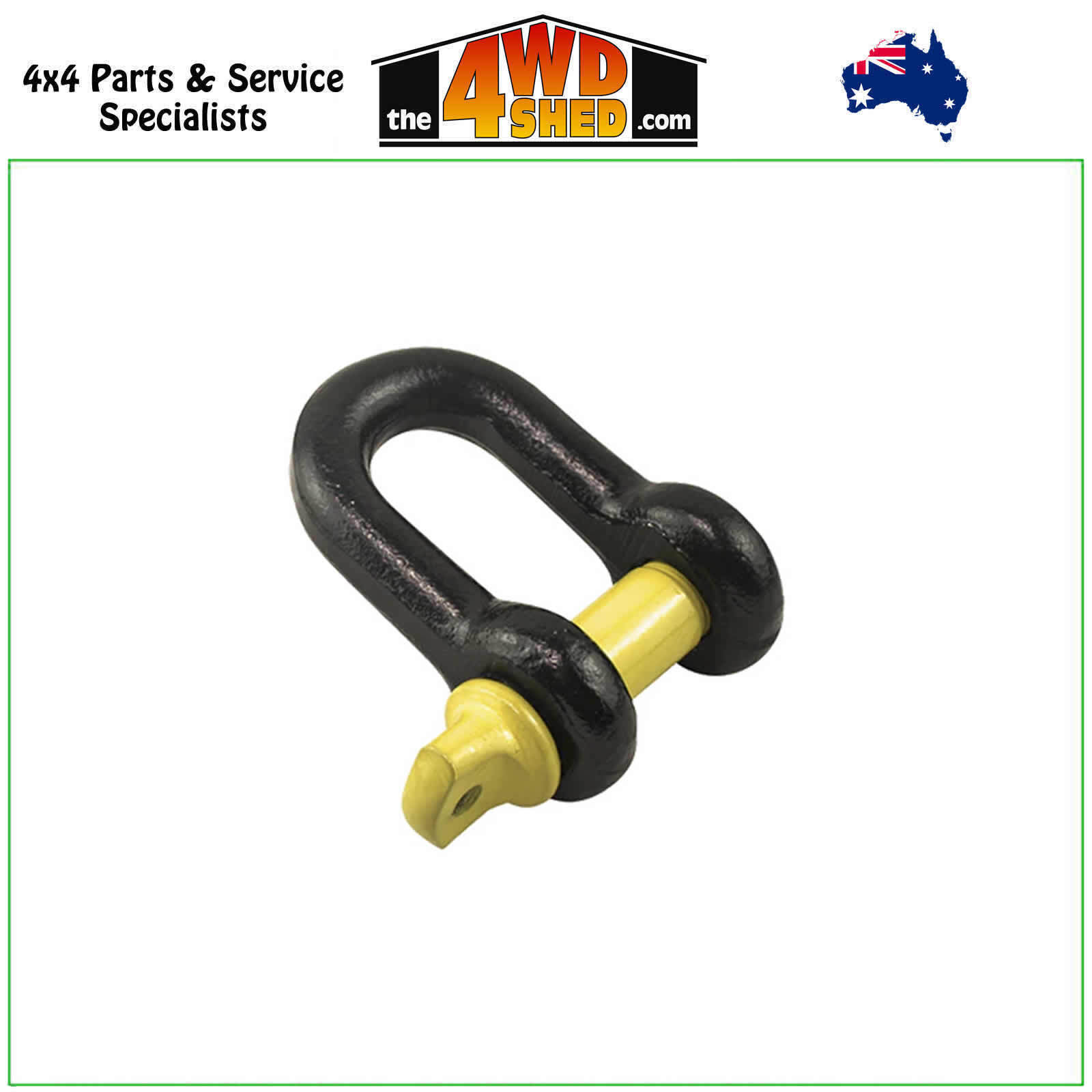 2x Bow Shackles 4.75 Ton - 4x4 Recovery Rigging Tow D-Ring With Express Shipping