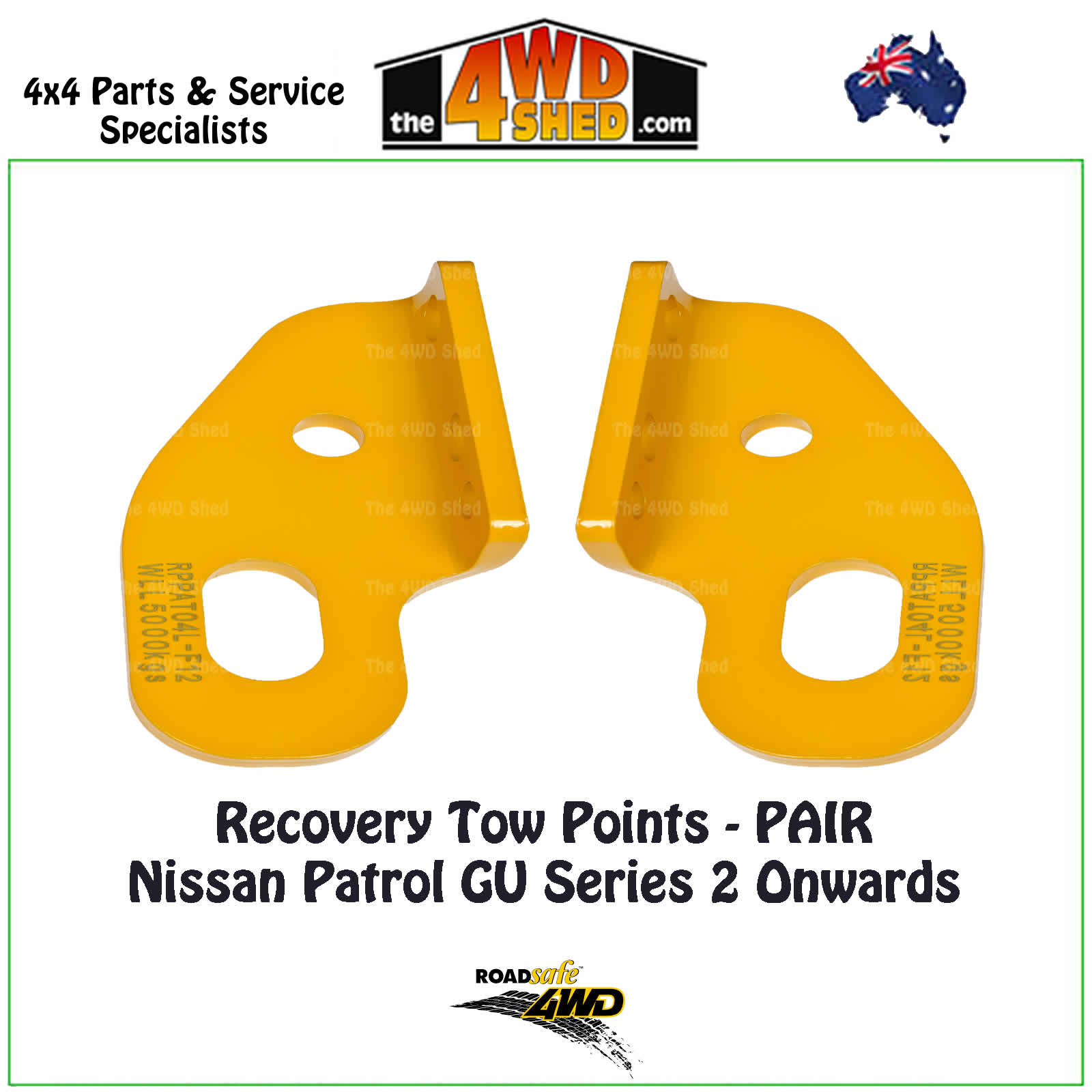 Recovery Tow Points PAIR Nissan Patrol GU Y61 Series 2 Onwards