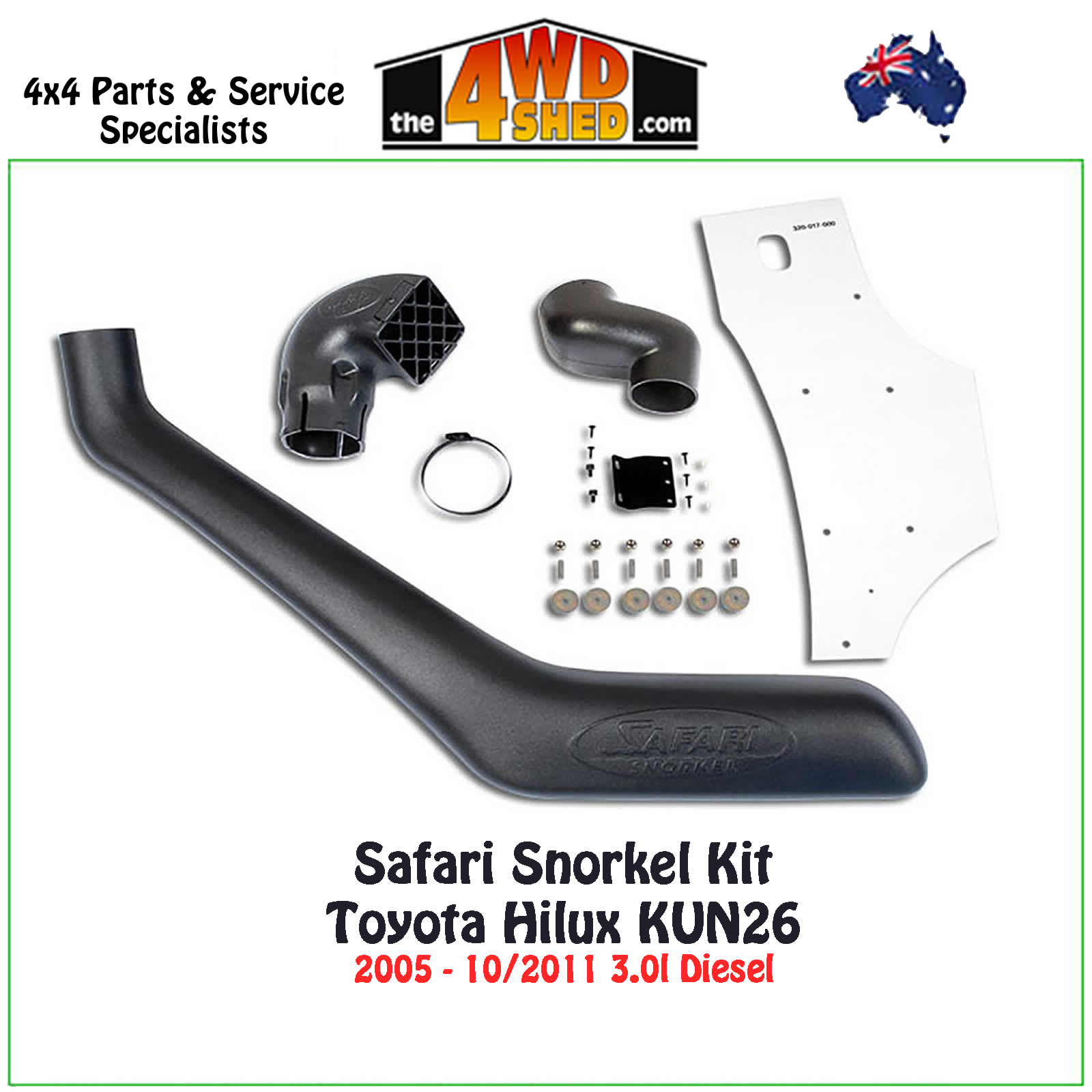 how to install safari snorkel hilux