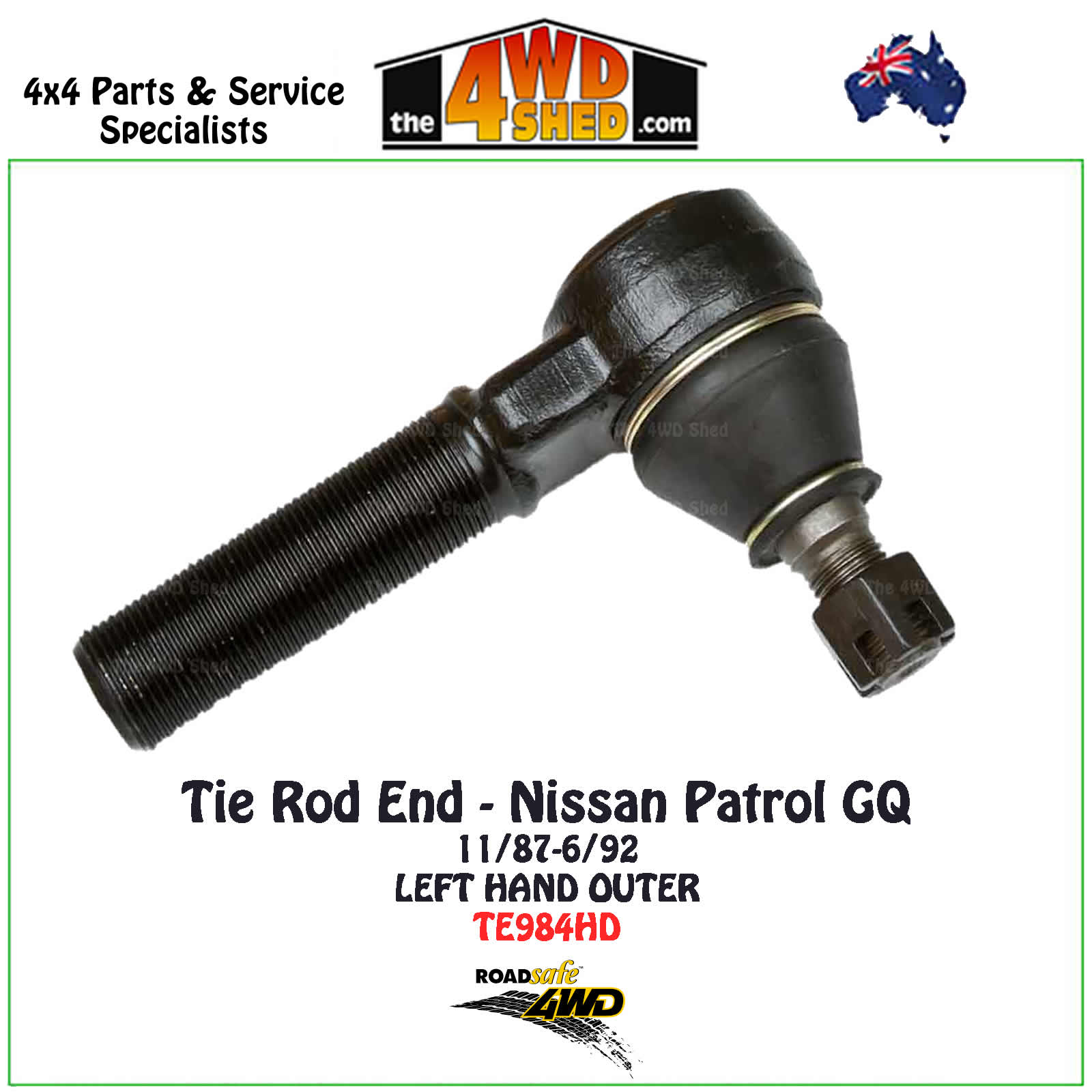 Nissan Patrol Front Left Outer Tie Rod End fits for 