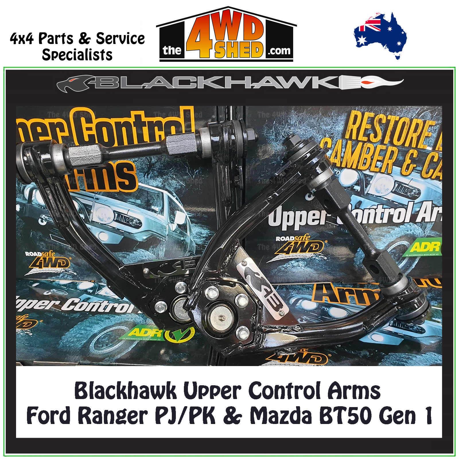 Blackhawk UCAs Ford Ranger PJ PK &amp; Mazda BT50 Gen 1<br>