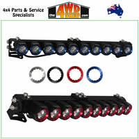 HD Series 20" Modular LED Light Bar - Black with Silver Inserts