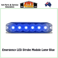 Emergency IP67 LED Strobe Module Lamp Blue