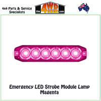 Emergency IP67 LED Strobe Module Lamp Magenta