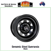 Dynamic Steel Sunraysia Black 16x7 -6 5x114.3