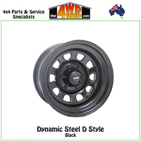 Dynamic Steel D Style Black 17x9 18P 6x114.3 CB66.1