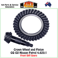Crown Wheel and Pinion GQ GU Nissan Patrol 4.625:1 Front Diff Gears