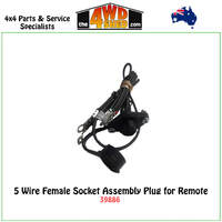 Warn 39886 - 5 Wire Female Socket Assembly Plug for Remote