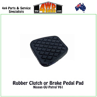 Rubber Clutch Brake Pedal Pad Nissan GU Patrol Y61