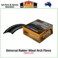 70mm x 3m Universal Rubber Wheel Arch Flare Kit