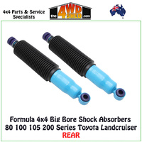 Big Bore Rear Shock Absorber 80 100 105 200 Series Toyota Landcruiser PAIR