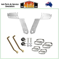 Superior 304 Stainless 2.0 2.5 Shock Reservoir Mount Kit Toyota LandCruiser Prado 150 Series - Front