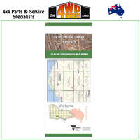 Skipton Ballarat VicMap 1:100 000 Topographic Map Series 7522-7622