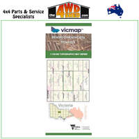 Bendigo Heathcote VicMap 1:100 000 Topographic Map Series 7724-7824