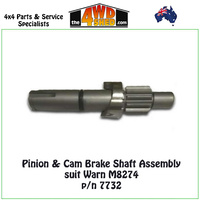 Warn 7732 - Pinion & Cam Brake Shaft Assembly