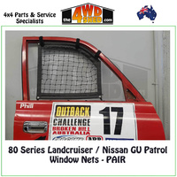 Window Nets (Pair) -Toyota 80 Series