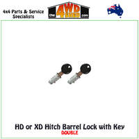 HD or XD Hitch Lock Barrel with Key Spare Part - Double