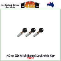 HD or XD Hitch Lock Barrel with Key Spare Part - Triple