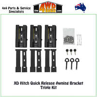 XD Hitch Quick Release Awning Bracket Triple Kit