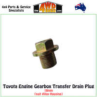 Toyota Engine Gearbox Transfer Drain Plug - 18mm (suit Alloy Housing)