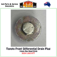 Toyota Front Differential Drain Plug - 14mm Hex Head Style